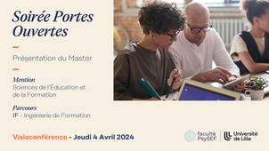 Soirée Portes Ouvertes 2024 - présentation du Master IF Sciences de l'Education et de la Formation
