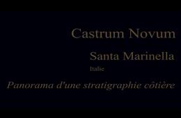 Panorama d'une stratigraphie côtière CASTRUM NOVUM Santa Marinella  Italie