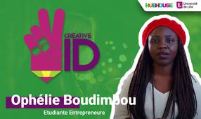 Ophélie Boudimbou, étudiante entrepreneuse participe au CREATIVE ID pour son entreprise KANIKA BOX