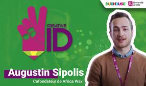 Augustin Sipolis, étudiant entrepreneur participe au CREATIVE ID pour son entreprise AFRICA WAX